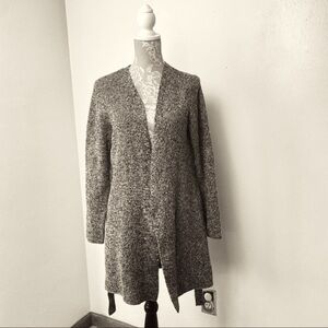 Anne Klein midi Wool/Cashmere Sweater.  Cream/Brown. Sz M.